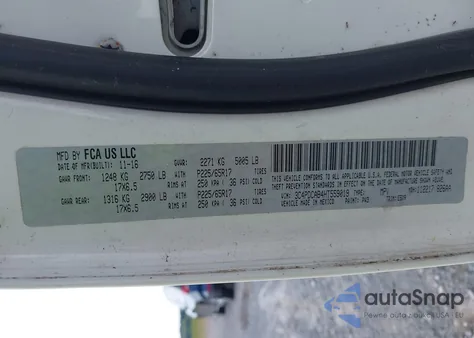 2017 Dodge Journey Se из США, поврежденный, VIN 3C4PDCAB4HT559019